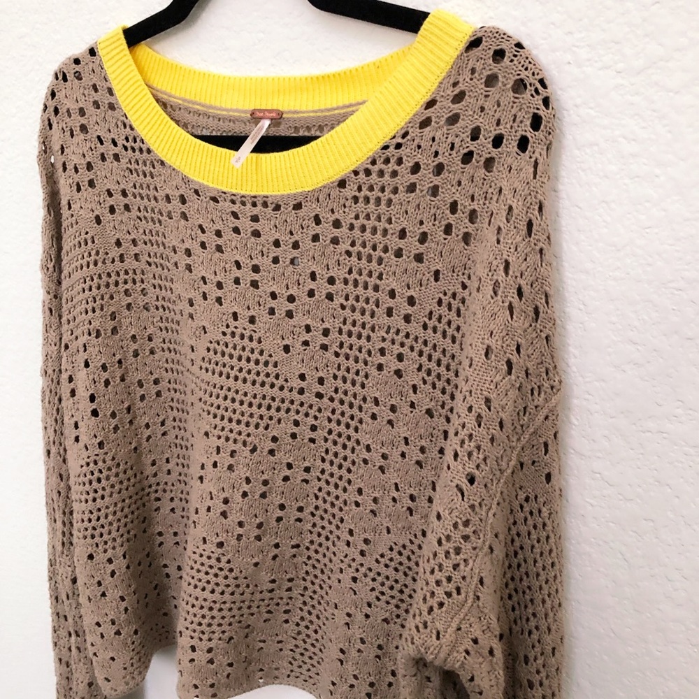 Free People Home Run Sweater WARM SANDS - Picture 6 of 8